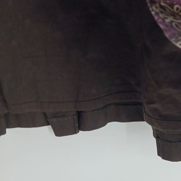 Loft Womens Size 8 Purple Floral Sequins A Line Skirt Knee Length Lined Career - Picture 3 of 5